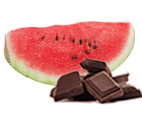 Watermelon with Chocolate Seeds gelato.